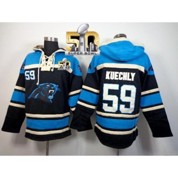 Carolina Panthers #59 Luke Kuechly Black Super Bowl 50 Sawyer Hoodie Sweatshirt NFL Hoodie Carolina Panthers #59 Luke Kuechly Black Super Bowl 50 Sawyer Hoodie Sweatshirt NFL Hoodie