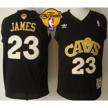 Cavaliers #23 LeBron James Black CAVS Throwback The Finals Patch Stitched NBA Jersey Cavaliers #23 LeBron James Black CAVS Throwback The Finals Patch Stitched NBA Jersey