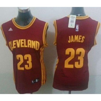 Cavaliers #23 LeBron James Red Women's Road Stitched NBA Jersey Cavaliers #23 LeBron James Red Women's Road Stitched NBA Jersey