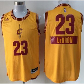 Cavaliers #23 LeBron James Yellow 2014-15 Christmas Day Stitched NBA Jersey Cavaliers #23 LeBron James Yellow 2014-15 Christmas Day Stitched NBA Jersey