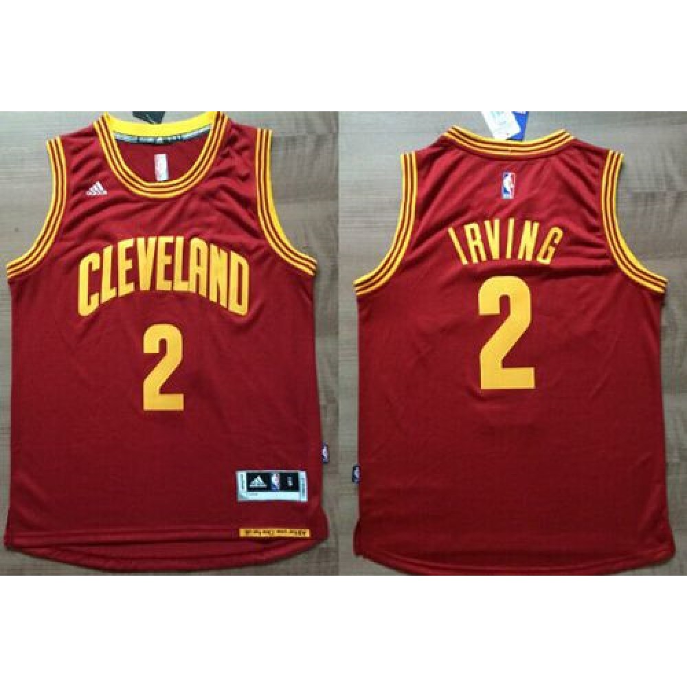 Cavaliers #2 Kyrie Irving Red Revolution 30 Stitched NBA Jersey