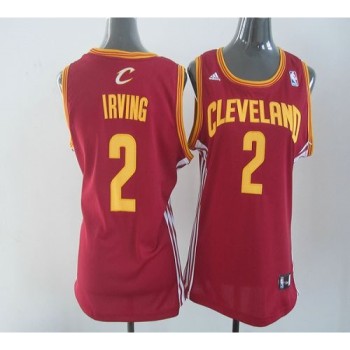 Cavaliers #2 Kyrie Irving Red Women's Road Stitched NBA Jersey Cavaliers #2 Kyrie Irving Red Women's Road Stitched NBA Jersey