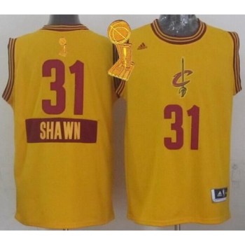 Cavaliers #31 Shawn Marion Yellow 2014-15 Christmas Day The Champions Patch Stitched NBA Jersey Cavaliers #31 Shawn Marion Yellow 2014-15 Christmas Day The Champions Patch Stitched NBA Jersey