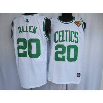 Celtics #20 Ray Allen Stitched White Final Patch NBA Jersey Celtics #20 Ray Allen Stitched White Final Patch NBA Jersey