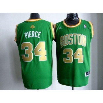 Celtics #34 Paul Pierce Stitched Green Gold Number NBA Jersey Celtics #34 Paul Pierce Stitched Green Gold Number NBA Jersey