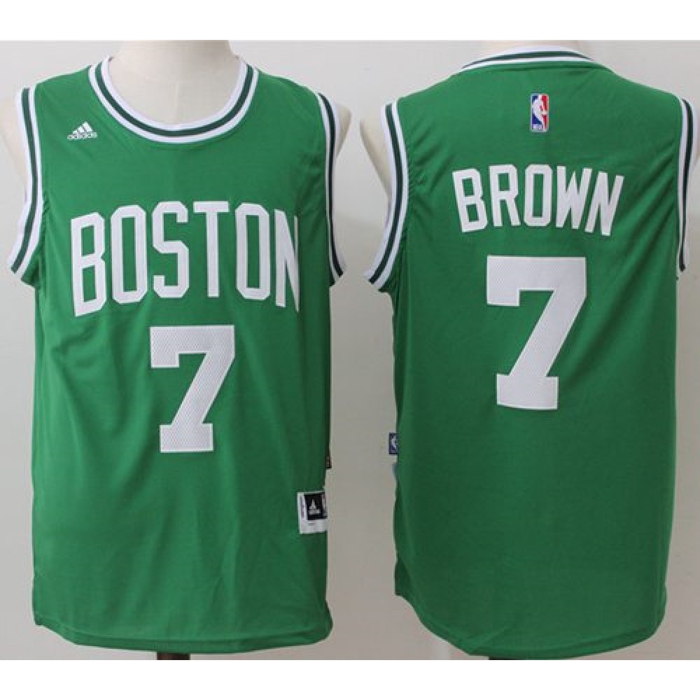 Celtics #7 Jaylen Brown Green Stitched NBA Jersey