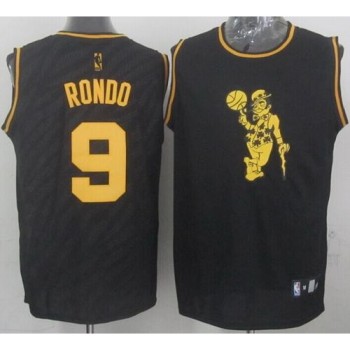 Celtics #9 Rajon Rondo Black Precious Metals Fashion Stitched NBA Jersey Celtics #9 Rajon Rondo Black Precious Metals Fashion Stitched NBA Jersey