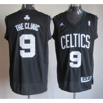 Celtics #9 Rajon Rondo Black The Clinic Stitched NBA Jersey Celtics #9 Rajon Rondo Black The Clinic Stitched NBA Jersey