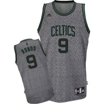 Celtics #9 Rajon Rondo Grey Static Fashion Embroidered NBA Jersey Celtics #9 Rajon Rondo Grey Static Fashion Embroidered NBA Jersey