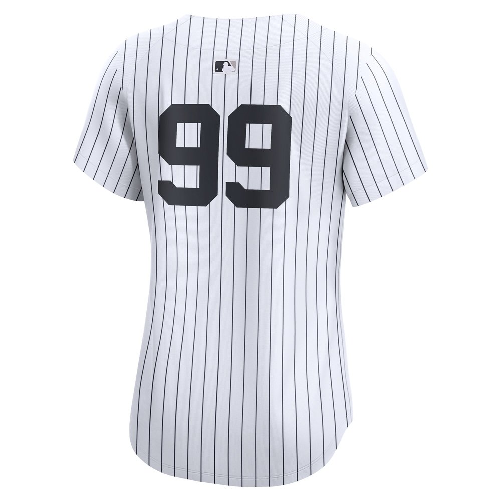 Women's New York Yankees #99 Aaron Judge White 2024 World Series Home Limited Player Jersey