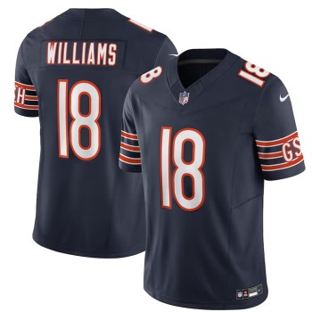 Men's Chicago Bears #18 Caleb Williams Navy 2024 NFL Draft First Round Pick Player F.U.S.E. Vapor Untouchable Limited Stitched Football Jersey Men's Chicago Bears #18 Caleb Williams Navy 2024 NFL Draft First Round Pick Player F.U.S.E. Vapor Untouchable Limited Stitched Football Jersey