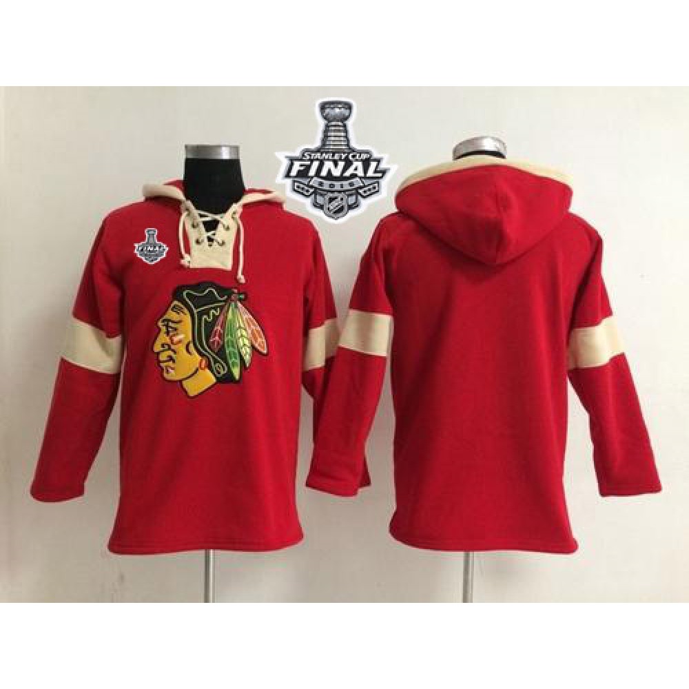 Chicago Blackhawks Blank Red 2015 Stanley Cup Pullover NHL Hoodie