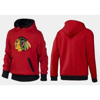 Chicago Blackhawks Pullover Hoodie Red & Black Chicago Blackhawks Pullover Hoodie Red & Black