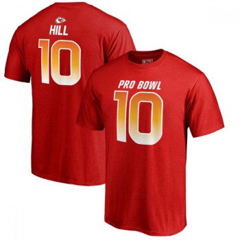 Chiefs #10 Tyreek Hill AFC Pro Line 2018 NFL Pro Bowl Red T-Shirt Chiefs #10 Tyreek Hill AFC Pro Line 2018 NFL Pro Bowl Red T-Shirt