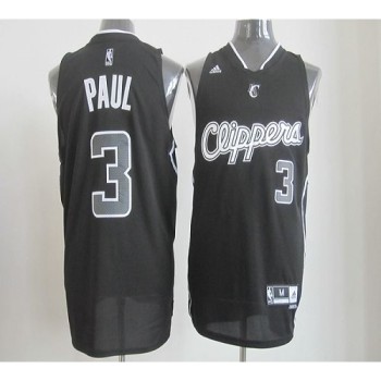 Clippers #3 Chris Paul Black Shadow Stitched NBA Jersey Clippers #3 Chris Paul Black Shadow Stitched NBA Jersey