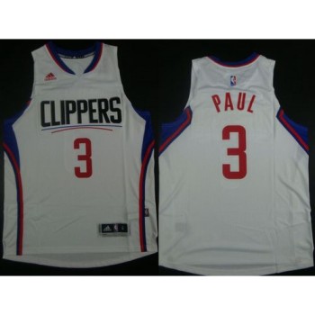 Clippers #3 Chris Paul White Revolution 30 Stitched NBA Jersey Clippers #3 Chris Paul White Revolution 30 Stitched NBA Jersey