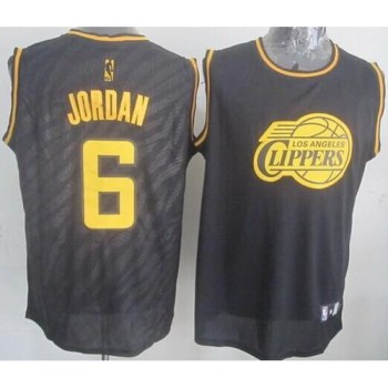Clippers #6 DeAndre Jordan Black Precious Metals Fashion Stitched NBA Jersey Clippers #6 DeAndre Jordan Black Precious Metals Fashion Stitched NBA Jersey