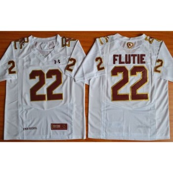 College Eagles #22 Doug Flutie White Authentic Performance Stitched NCAA Jersey College Eagles #22 Doug Flutie White Authentic Performance Stitched NCAA Jersey