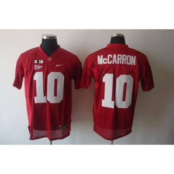 Crimson Tide #10 AJ McCarron Red 2016 College Football Playoff National Championship Patch Stitched NCAA Jersey Crimson Tide #10 AJ McCarron Red 2016 College Football Playoff National Championship Patch Stitched NCAA Jersey