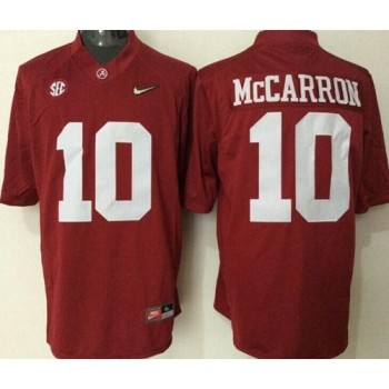 Crimson Tide #10 AJ McCarron Red Limited Stitched NCAA Jersey Crimson Tide #10 AJ McCarron Red Limited Stitched NCAA Jersey