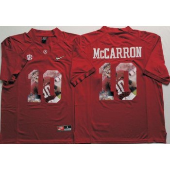 Crimson Tide #10 AJ McCarron Red Player Fashion Stitched NCAA Jersey Crimson Tide #10 AJ McCarron Red Player Fashion Stitched NCAA Jersey