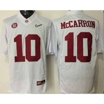Crimson Tide #10 AJ McCarron White Limited Stitched NCAA Jersey Crimson Tide #10 AJ McCarron White Limited Stitched NCAA Jersey