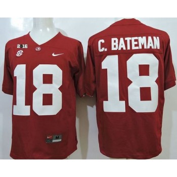 Crimson Tide #18 Cooper Bateman Red SEC & 2016 College Football Playoff National Championship Patch Stitched NCAA Jersey Crimson Tide #18 Cooper Bateman Red SEC & 2016 College Football Playoff National Championship Patch Stitched NCAA Jersey