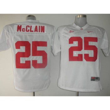 Crimson Tide #25 Rolando McClain White Stitched NCAA Jersey Crimson Tide #25 Rolando McClain White Stitched NCAA Jersey