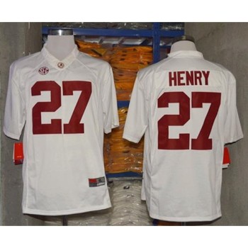 Crimson Tide #27 Derrick Henry White Limited Stitched NCAA Jersey Crimson Tide #27 Derrick Henry White Limited Stitched NCAA Jersey