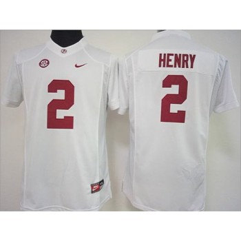 Crimson Tide #2 Derrick Henry White Women's Stitched NCAA Jersey Crimson Tide #2 Derrick Henry White Women's Stitched NCAA Jersey