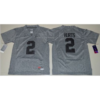 Crimson Tide #2 Jalen Hurts Gridiron Gray Limited Stitched Youth NCAA Jersey Crimson Tide #2 Jalen Hurts Gridiron Gray Limited Stitched Youth NCAA Jersey