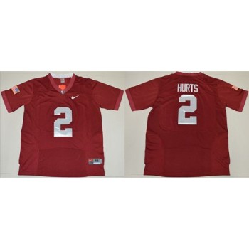 Crimson Tide #2 Jalen Hurts Red Pro Combat Stitched NCAA Jersey Crimson Tide #2 Jalen Hurts Red Pro Combat Stitched NCAA Jersey