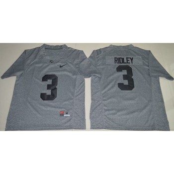 Crimson Tide #3 Calvin Ridley Gridiron Gray Limited Stitched NCAA Jersey Crimson Tide #3 Calvin Ridley Gridiron Gray Limited Stitched NCAA Jersey