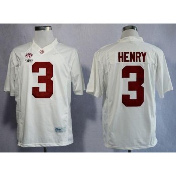 Crimson Tide #3 Derrick Henry White Limited 2016 College Football Playoff National Championship Patch Stitched NCAA Jersey Crimson Tide #3 Derrick Henry White Limited 2016 College Football Playoff National Championship Patch Stitched NCAA Jersey