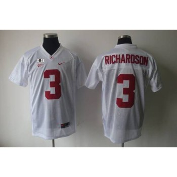Crimson Tide #3 Trent Richardson White 2016 College Football Playoff National Championship Patch Stitched NCAA Jersey Crimson Tide #3 Trent Richardson White 2016 College Football Playoff National Championship Patch Stitched NCAA Jersey