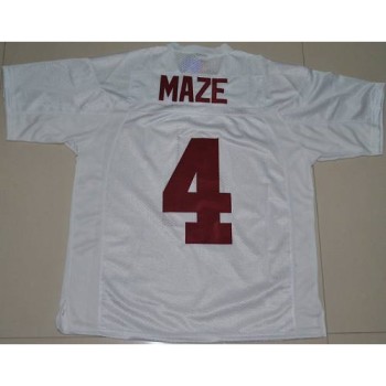 Crimson Tide #4 Marquis Maze White Stitched NCAA Jersey Crimson Tide #4 Marquis Maze White Stitched NCAA Jersey