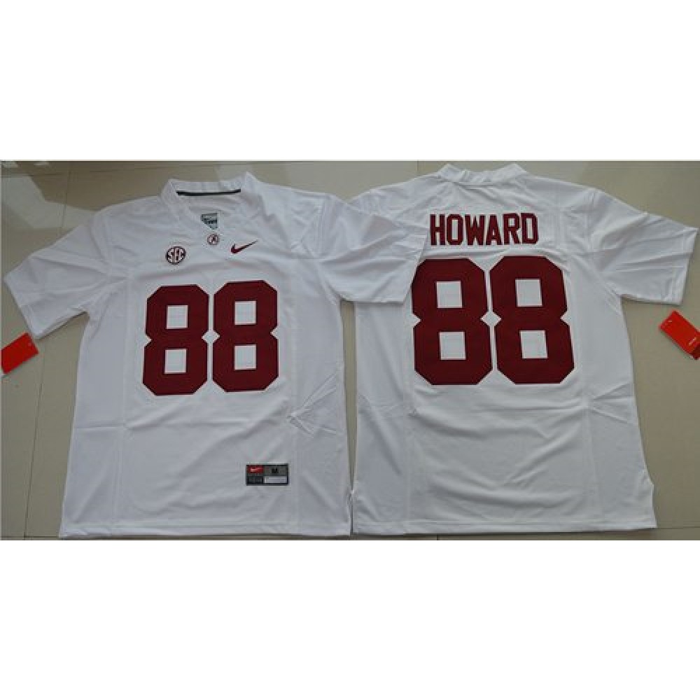 Crimson Tide #88 O. J. Howard White Limited Stitched NCAA Jersey