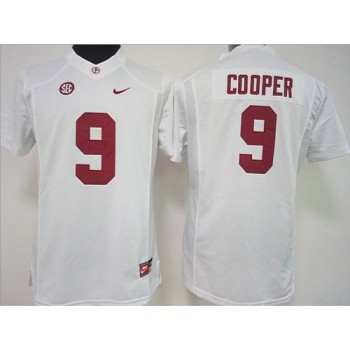 Crimson Tide #9 Amari Cooper White Women's Stitched NCAA Jersey Crimson Tide #9 Amari Cooper White Women's Stitched NCAA Jersey
