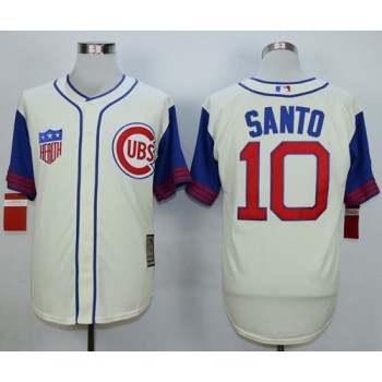 Cubs #10 Ron Santo Cream 1942 Turn Back The Clock Stitched MLB Jersey Cubs #10 Ron Santo Cream 1942 Turn Back The Clock Stitched MLB Jersey