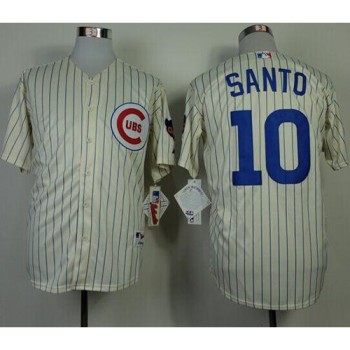 Cubs #10 Ron Santo Cream 1969 Turn Back The Clock Stitched MLB Jersey Cubs #10 Ron Santo Cream 1969 Turn Back The Clock Stitched MLB Jersey