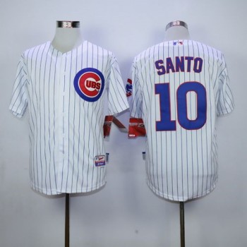 Cubs #10 Ron Santo Stitched White MLB Jersey Cubs #10 Ron Santo Stitched White MLB Jersey