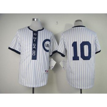 Cubs #10 Ron Santo White 1909 Turn Back The Clock Stitched MLB Jersey Cubs #10 Ron Santo White 1909 Turn Back The Clock Stitched MLB Jersey