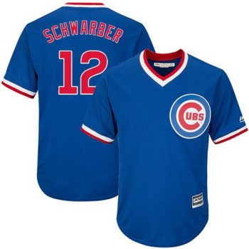 Cubs #12 Kyle Schwarber Blue Cooperstown Stitched Youth MLB Jersey Cubs #12 Kyle Schwarber Blue Cooperstown Stitched Youth MLB Jersey