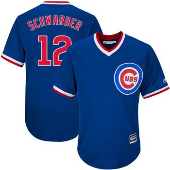 Cubs #12 Kyle Schwarber Blue Flexbase Authentic Collection Cooperstown Stitched MLB Jersey Cubs #12 Kyle Schwarber Blue Flexbase Authentic Collection Cooperstown Stitched MLB Jersey