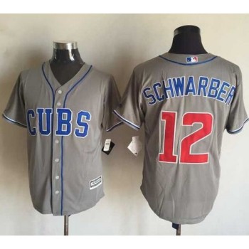 Cubs #12 Kyle Schwarber Grey New Cool Base Stitched MLB Jersey Cubs #12 Kyle Schwarber Grey New Cool Base Stitched MLB Jersey
