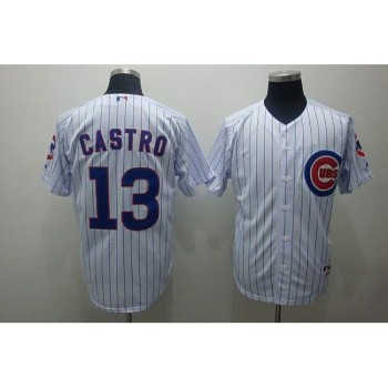 Cubs #13 Starlin Castro Stitched White MLB Jersey Cubs #13 Starlin Castro Stitched White MLB Jersey
