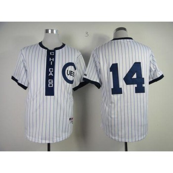 Cubs #14 Ernie Banks White 1909 Turn Back The Clock Stitched MLB Jersey Cubs #14 Ernie Banks White 1909 Turn Back The Clock Stitched MLB Jersey