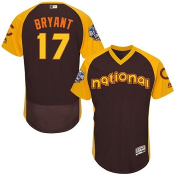 Cubs #17 Kris Bryant Brown Flexbase Authentic Collection 2016 All-Star National League Stitched MLB Jersey Cubs #17 Kris Bryant Brown Flexbase Authentic Collection 2016 All-Star National League Stitched MLB Jersey