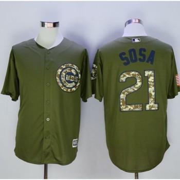 Cubs #21 Sammy Sosa Green Camo New Cool Base Stitched MLB Jersey Cubs #21 Sammy Sosa Green Camo New Cool Base Stitched MLB Jersey