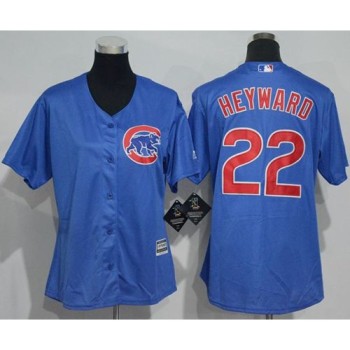 Cubs #22 Jason Heyward Blue Alternate Women's Stitched MLB Jersey Cubs #22 Jason Heyward Blue Alternate Women's Stitched MLB Jersey